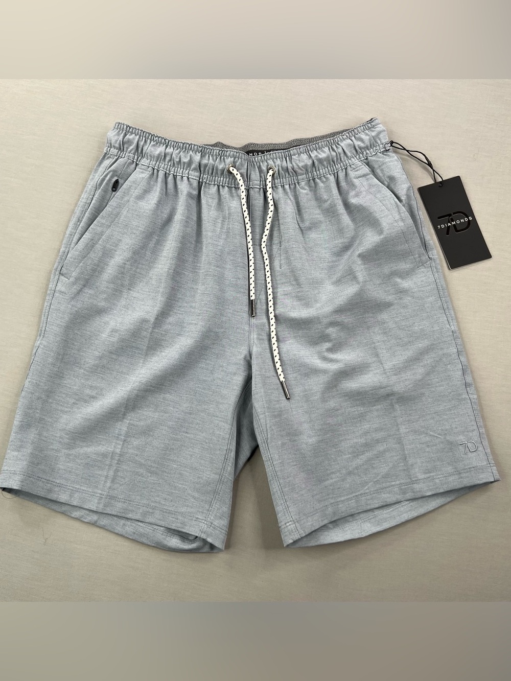 7 DIAMONDS VOYAGER ATHLETIC ACTIVE SHORTS 4 WAY STRETCH